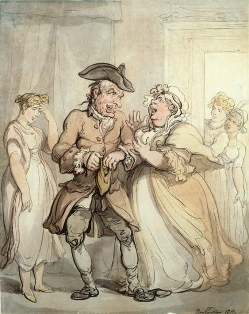 Detail of Pleasure First, Pay Later, 1812 by Thomas Rowlandson