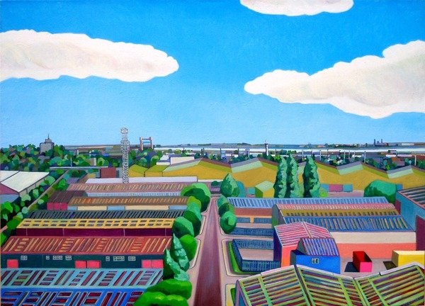 Detail of Thames Gateway Summer by Noel Paine