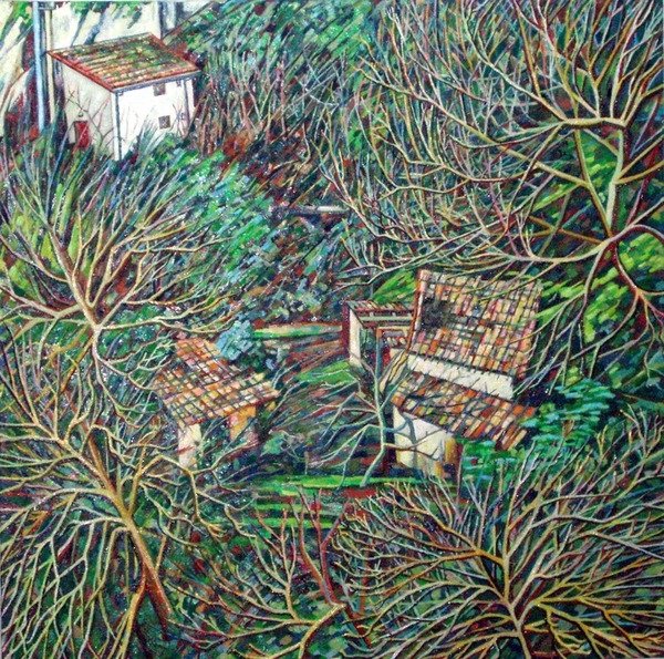 Detail of Anticoli Winter, by Noel Paine