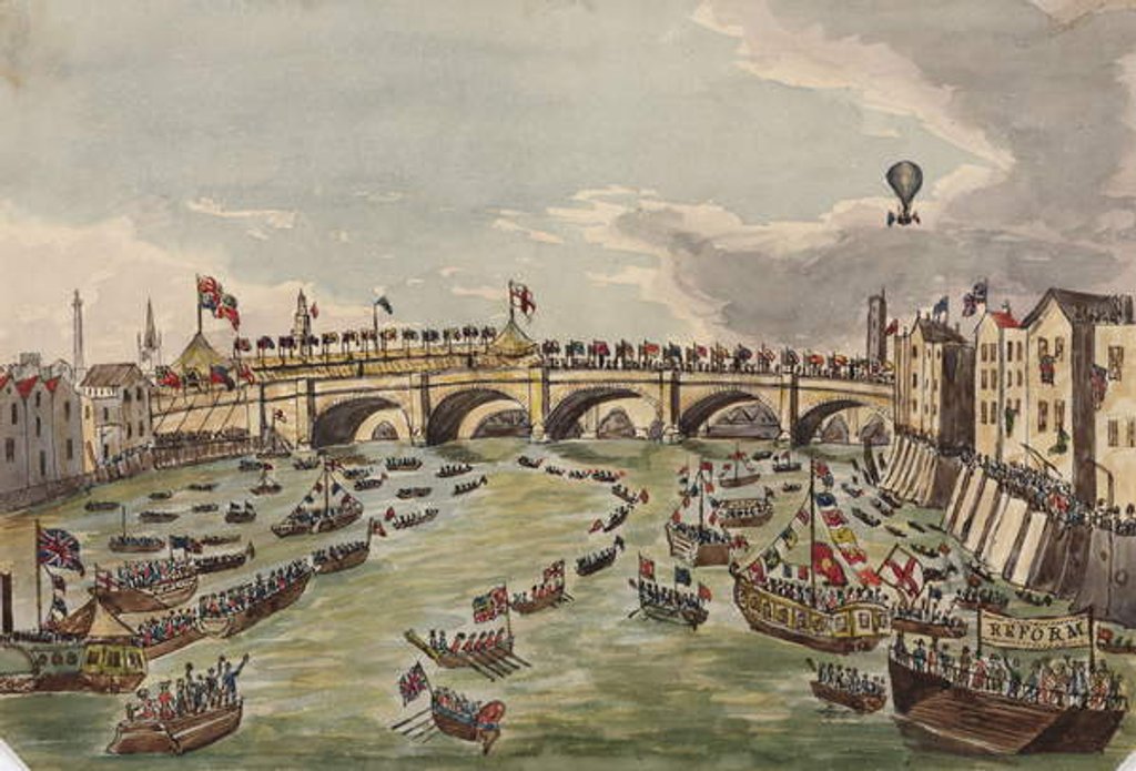 Detail of The Opening of New London Bridge, 1st August 1831 by English School