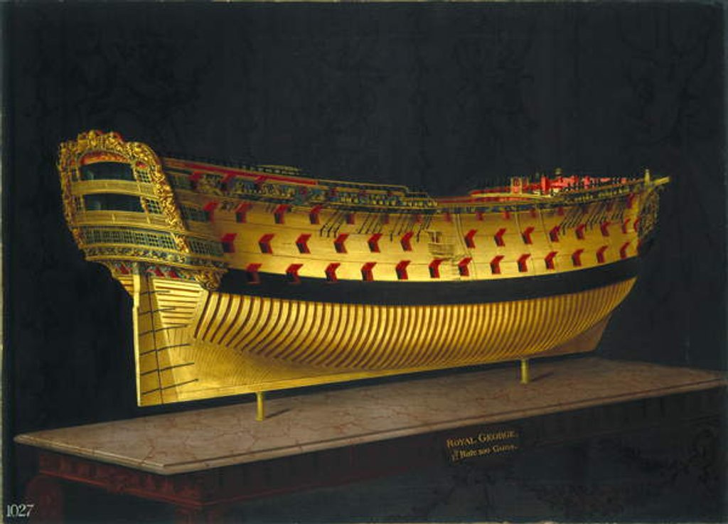 Detail of HMS Royal George, 1773-75 by Joseph Marshall