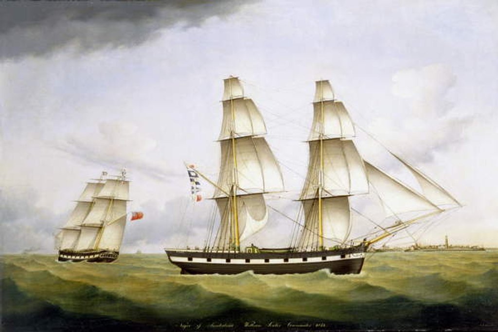 Detail of Niger of Sunderland, William Souter Commander, 1852 by B. H. Hansen