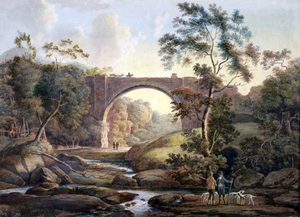 Detail of View of Tanfield Arch in the County of Durham, c.1811 by James Atkinson