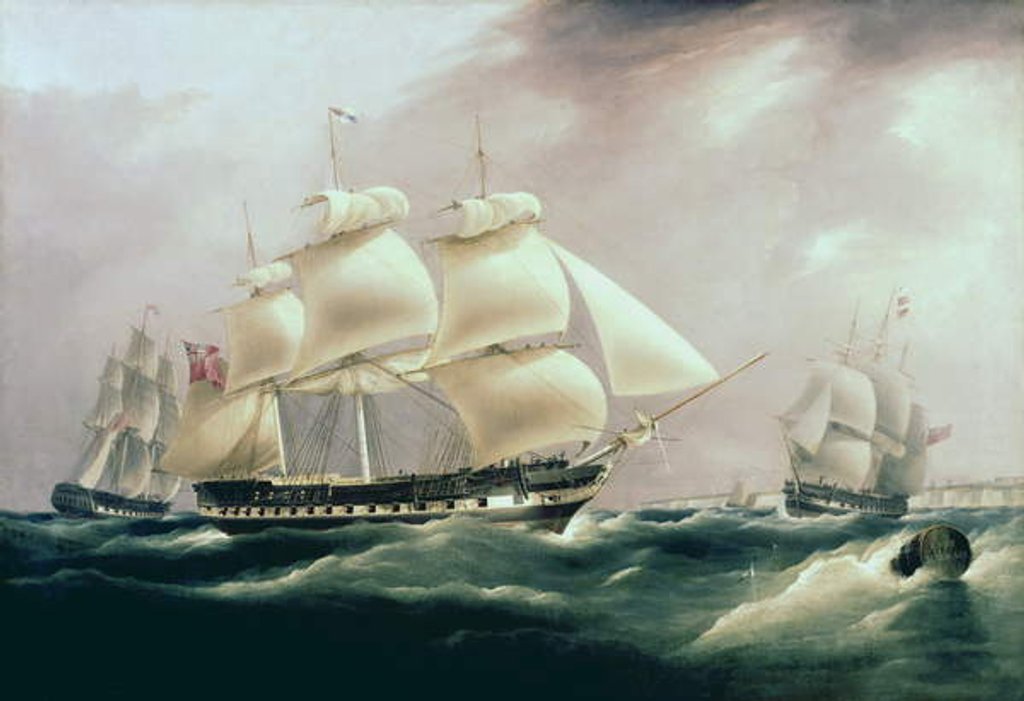 Detail of East Indiaman Herefordshire, 1815 by William John Huggins