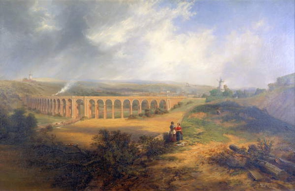 Detail of Rastrick's viaduct, London Road, Brighton by John Wilson Carmichael