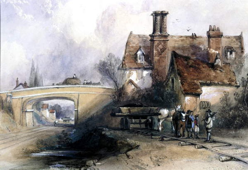 Detail of Construction of the Eastern Counties Railway, near Ilford, Essex, 1838 by Thomas Colman Dibdin