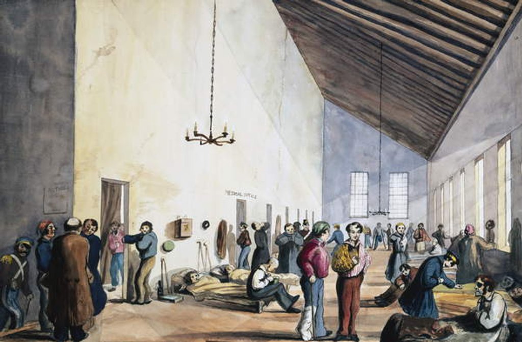 Detail of Scutari Hospital, Turkey, 1857 by English School