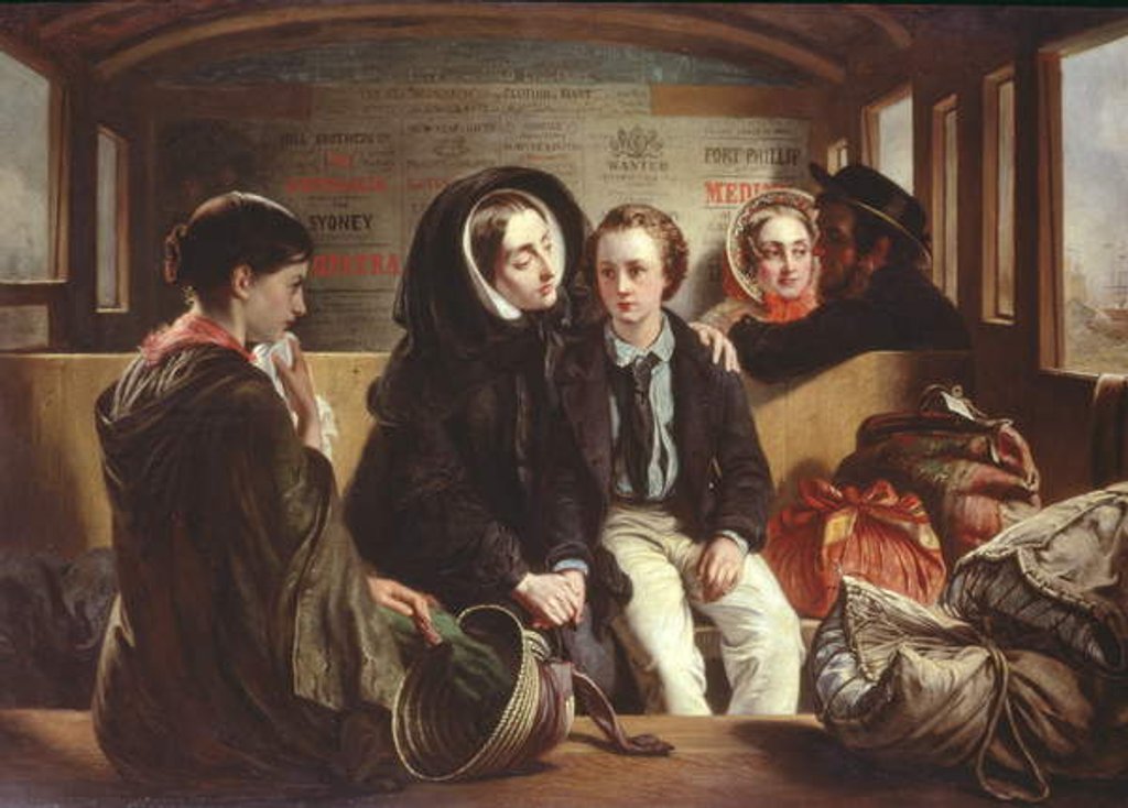 Detail of Second Class - The Parting, c.1855 by Abraham Solomon