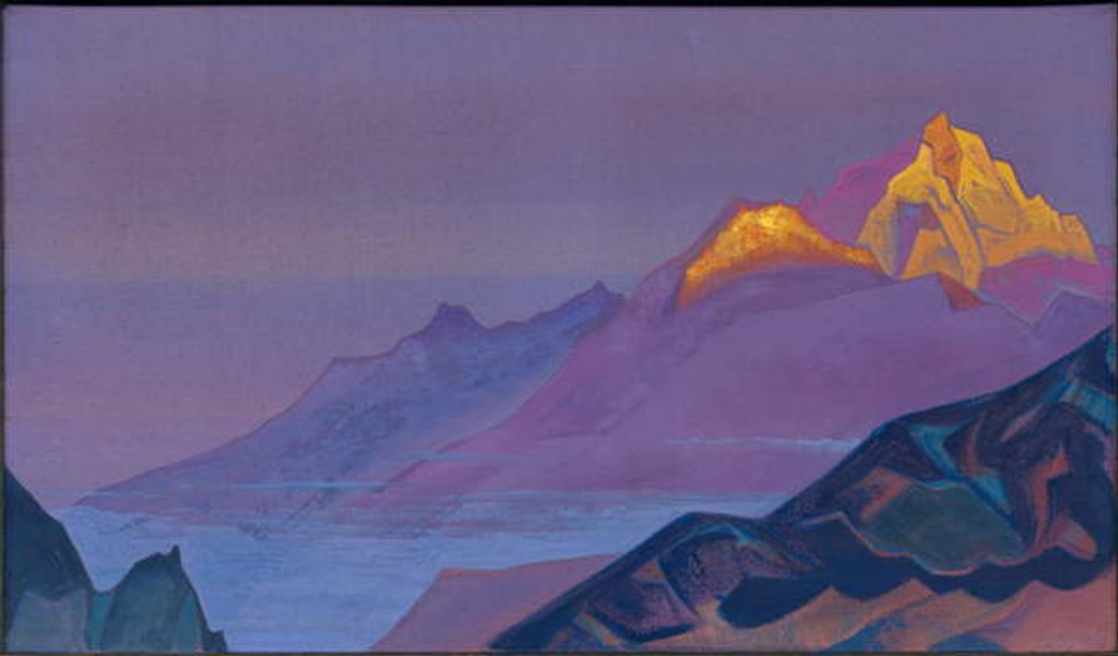 Detail of Path to Shambhala, 1933 by Nicholas Roerich