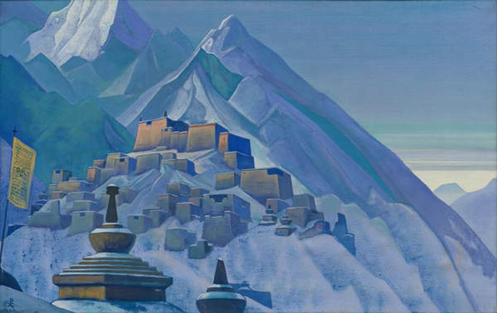 Detail of Tibet. Himalayas, 1933 by Nicholas Roerich