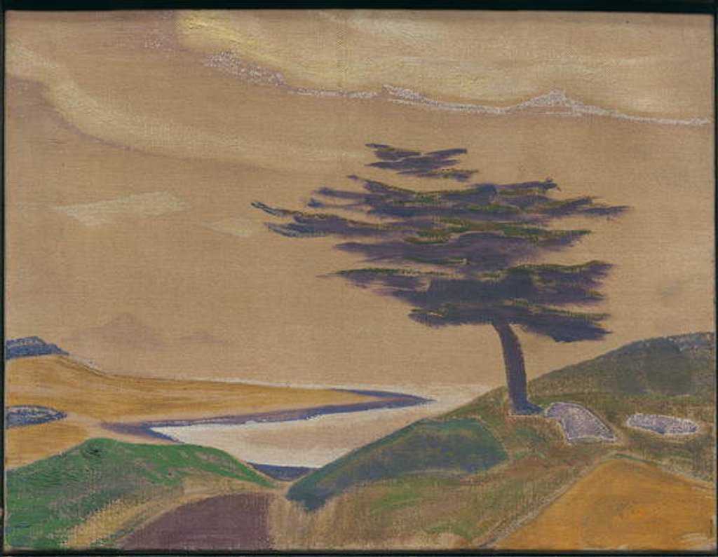 Detail of The Shore by Nicholas Roerich