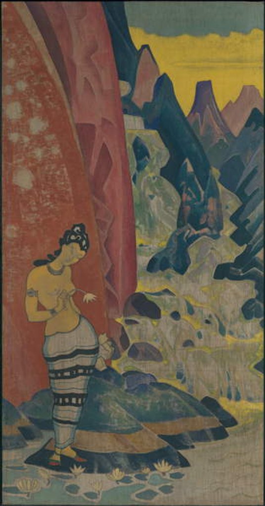 Detail of Song of the Waterfall by Nicholas Roerich