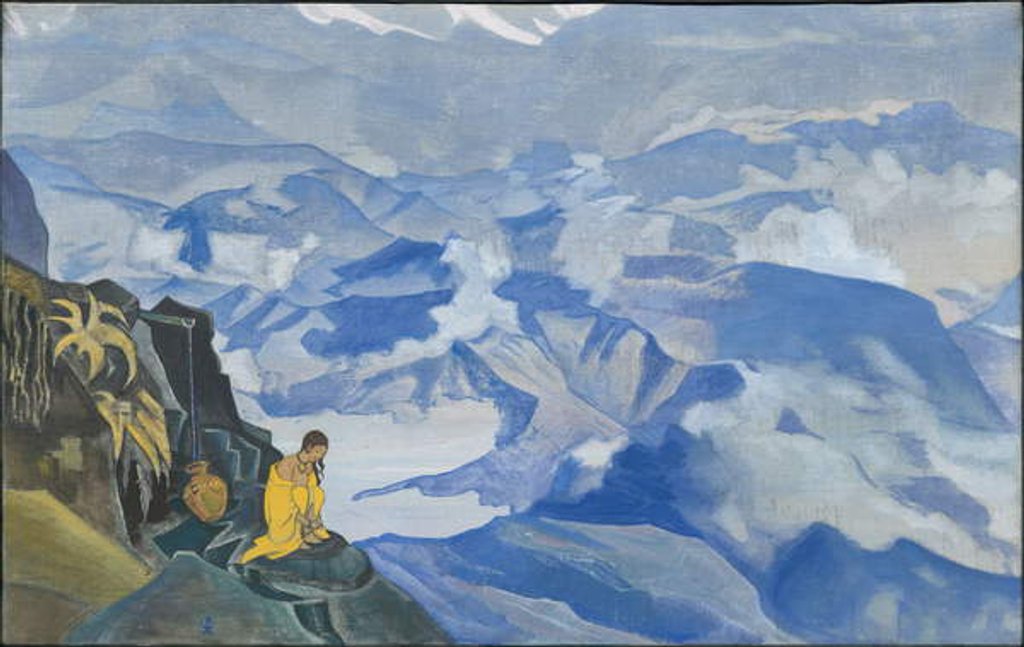 Detail of Drops of Life, 'Sikkim' series, 1924 by Nicholas Roerich