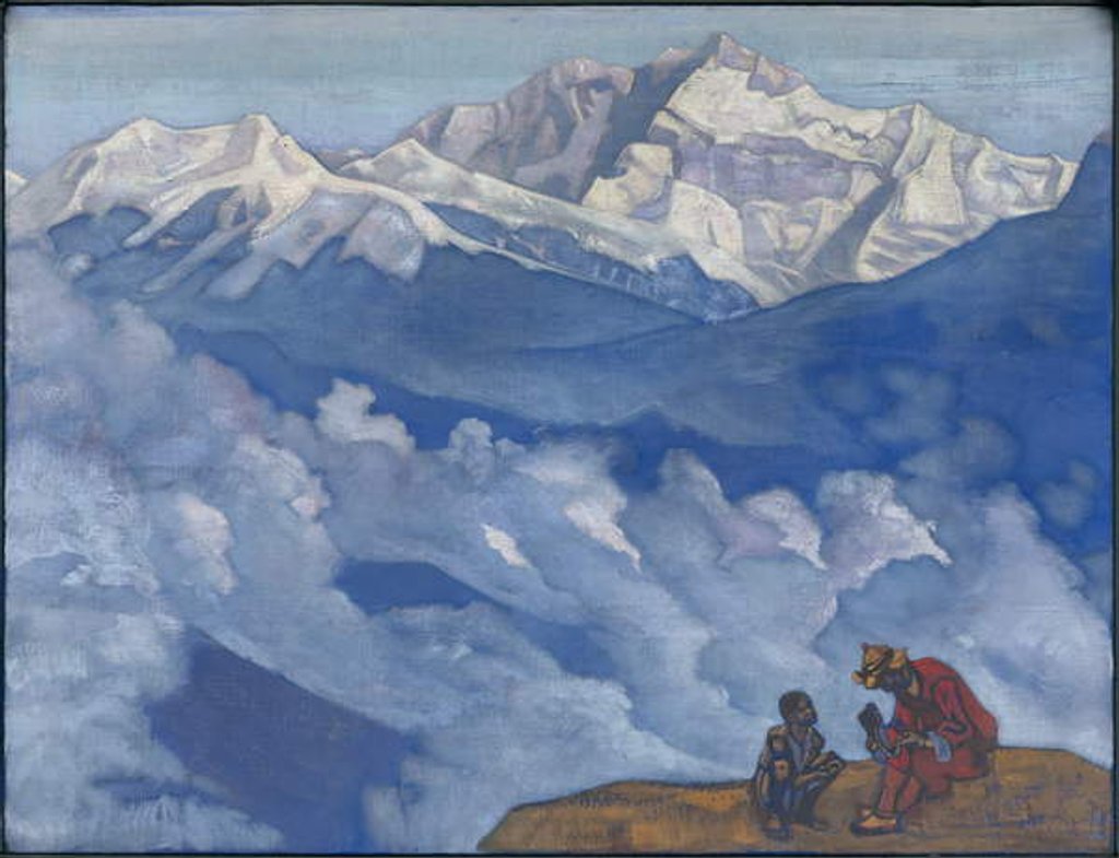 Detail of Pearl of Searching, 'His Country' series, 1924 by Nicholas Roerich