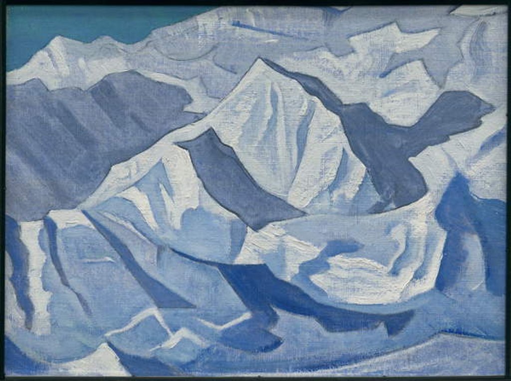 Detail of Snowy Ascent, 'Himalayan' series, 1924 by Nicholas Roerich