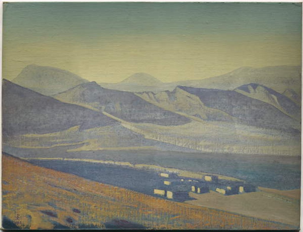 Detail of Sanctuaries and Citadels by Nicholas Roerich