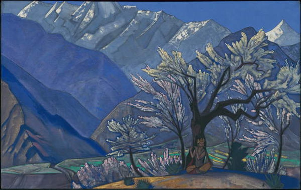 Detail of Krishna, 'Kulu' series, 1929 by Nicholas Roerich