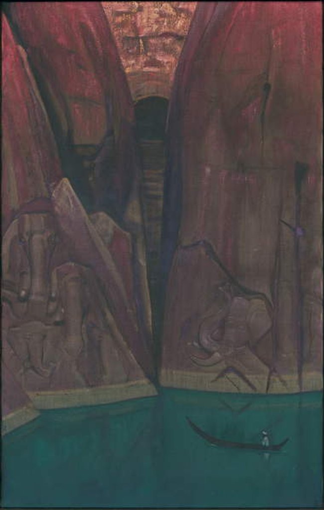 Detail of Ashram, 'Ashrams' series, 1931 by Nicholas Roerich