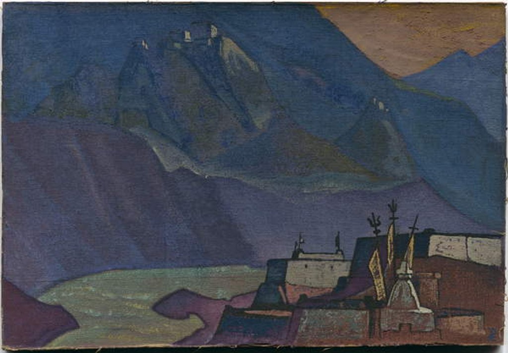 Detail of Chandra River, 1932 by Nicholas Roerich