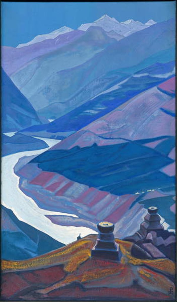 Detail of Chandra-Bhaga, 1932 by Nicholas Roerich