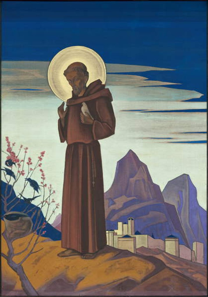 Detail of St. Francis, 1932 by Nicholas Roerich