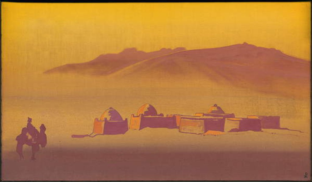 Detail of Karakirghizes, 1932 by Nicholas Roerich