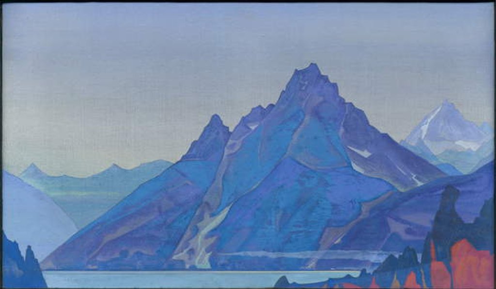 Detail of Lake of the Nagas, 1932 by Nicholas Roerich