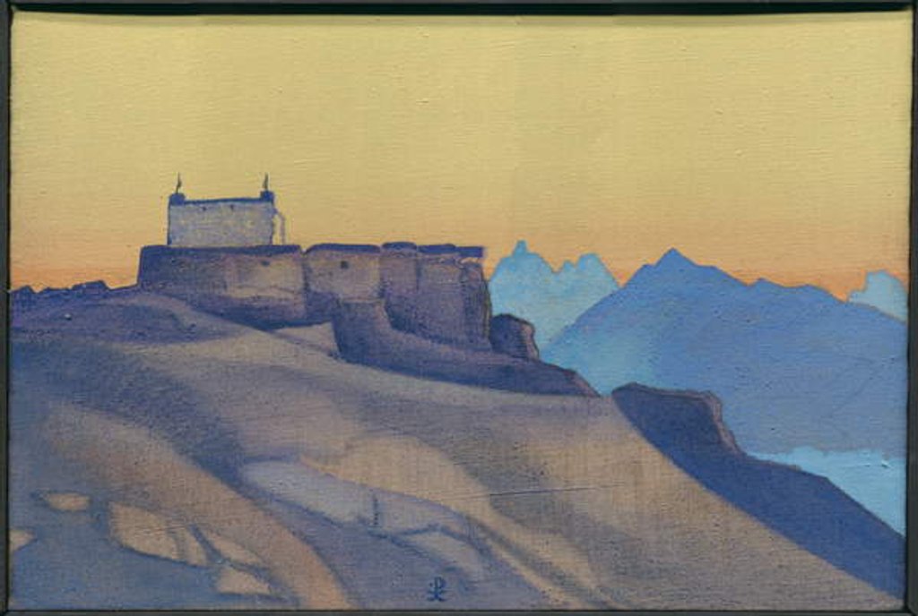 Detail of Monastery, Sissu, 1932 by Nicholas Roerich
