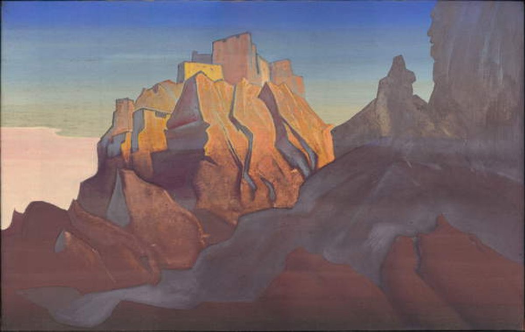 Detail of Tibetan Stronghold, 1932 by Nicholas Roerich