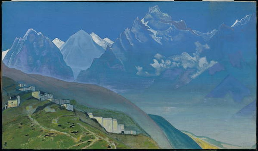 Detail of To Kailas, Lahul, 1932 by Nicholas Roerich