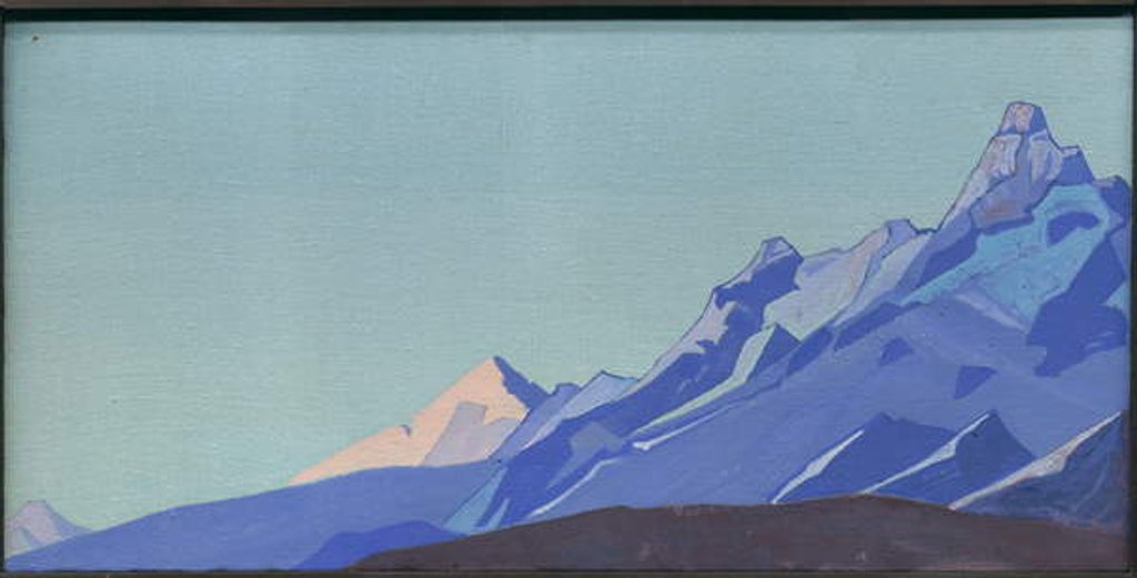 Detail of Himalayas, Evening, 1933 by Nicholas Roerich