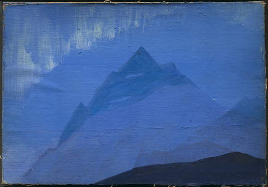Detail of Himalayas, Rain, 1933 by Nicholas Roerich