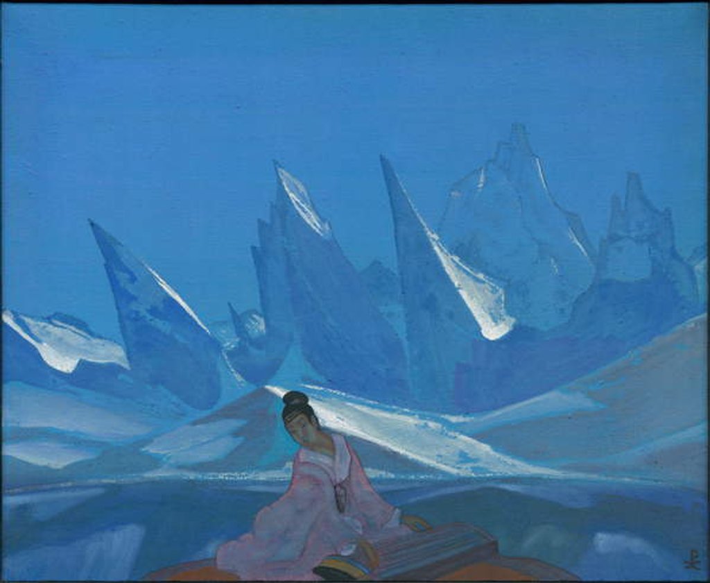 Detail of Kuan-yin, 1933 by Nicholas Roerich