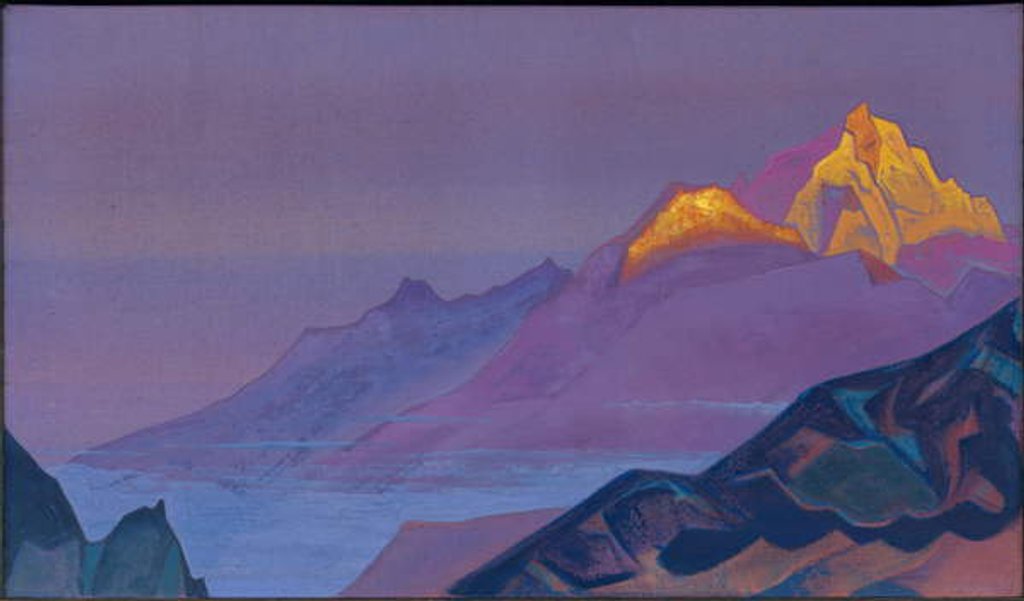 Detail of Path to Shambhala, 1933 by Nicholas Roerich
