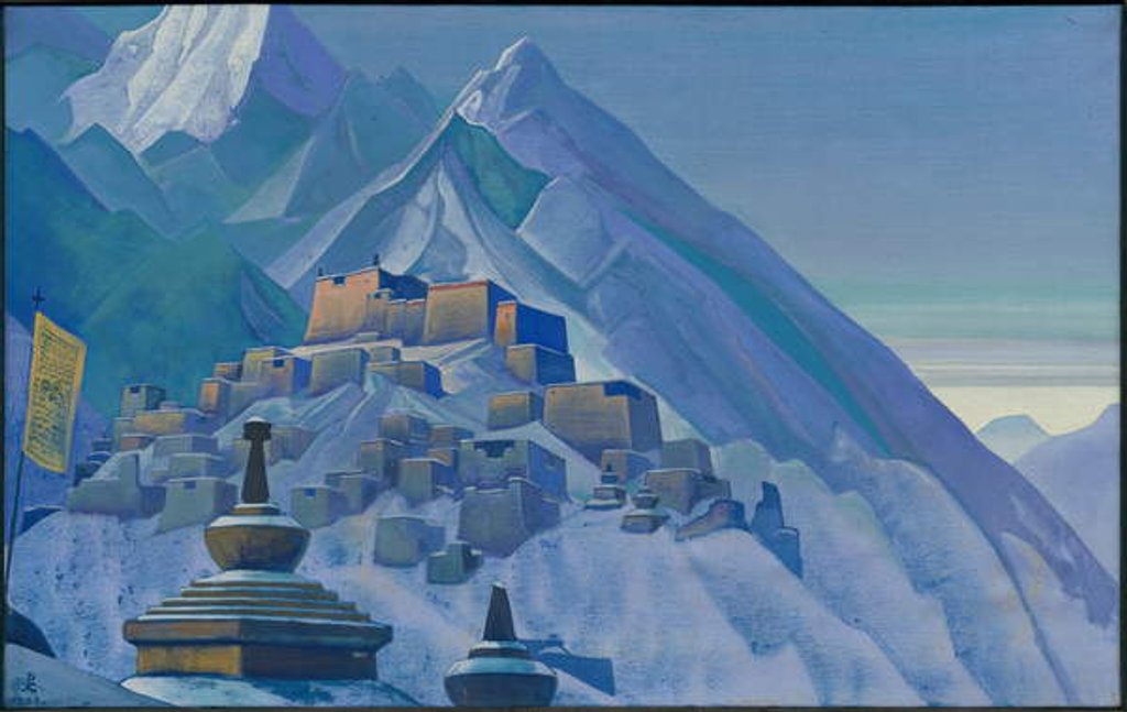 Detail of Tibet, Himalayas, 1933 by Nicholas Roerich