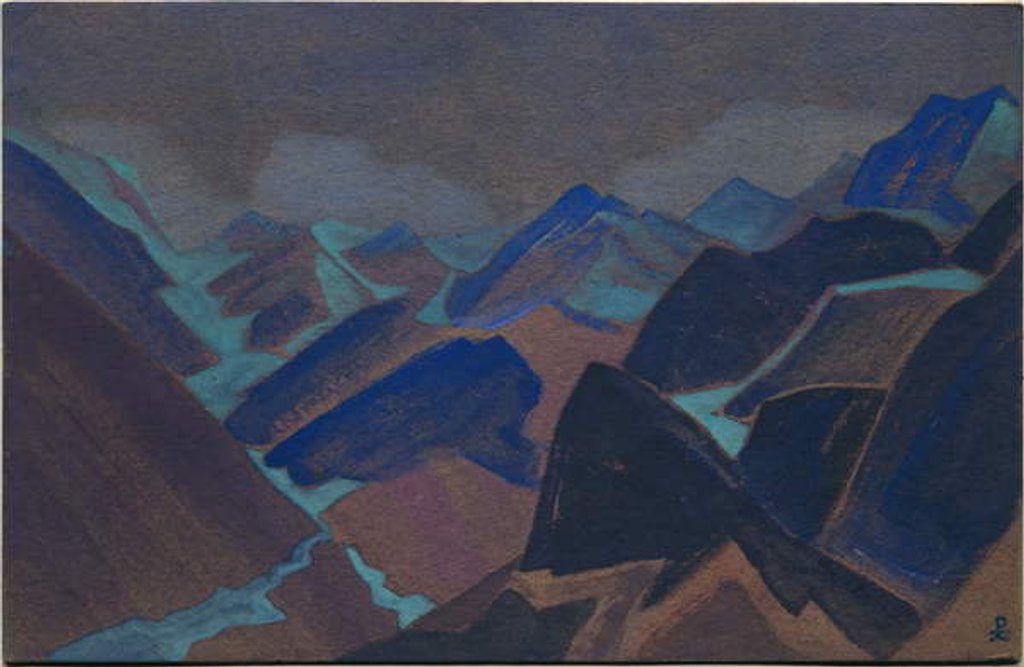 Detail of Glaciers of Lahul, 1936 by Nicholas Roerich
