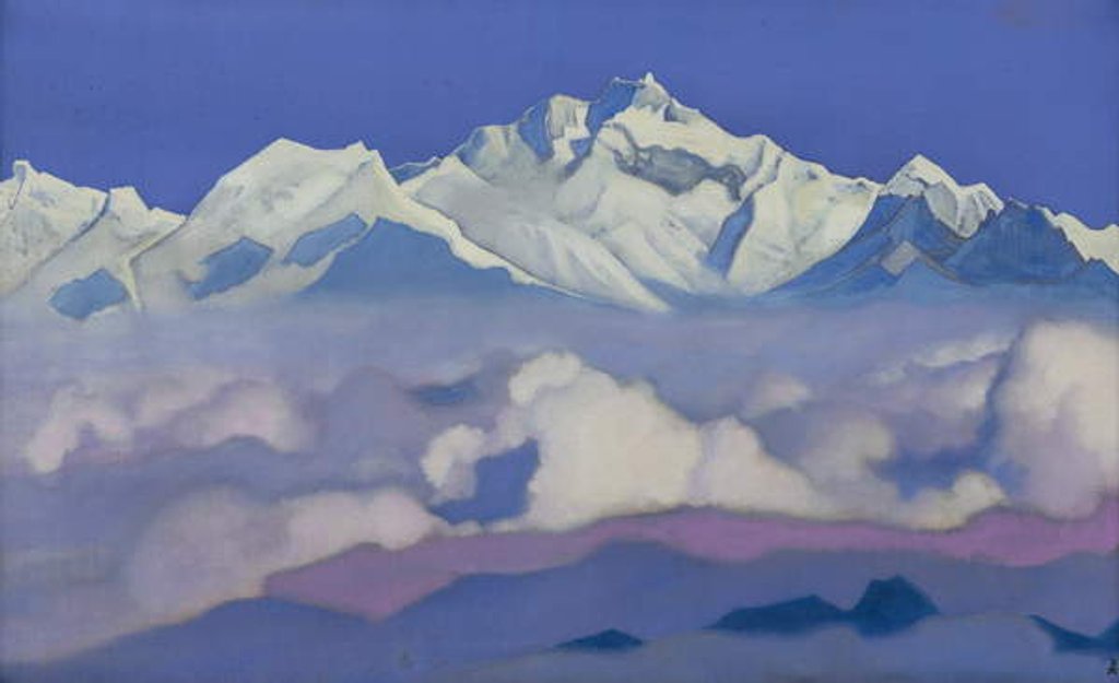 Detail of Kanchenjunga, 1936 by Nicholas Roerich