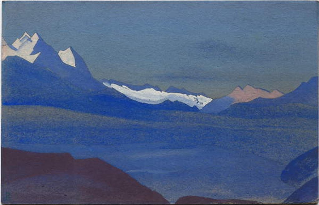 Detail of Kashmir, 1936 by Nicholas Roerich