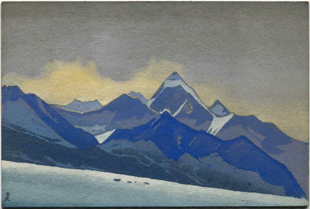 Detail of Lahul, 1936 by Nicholas Roerich