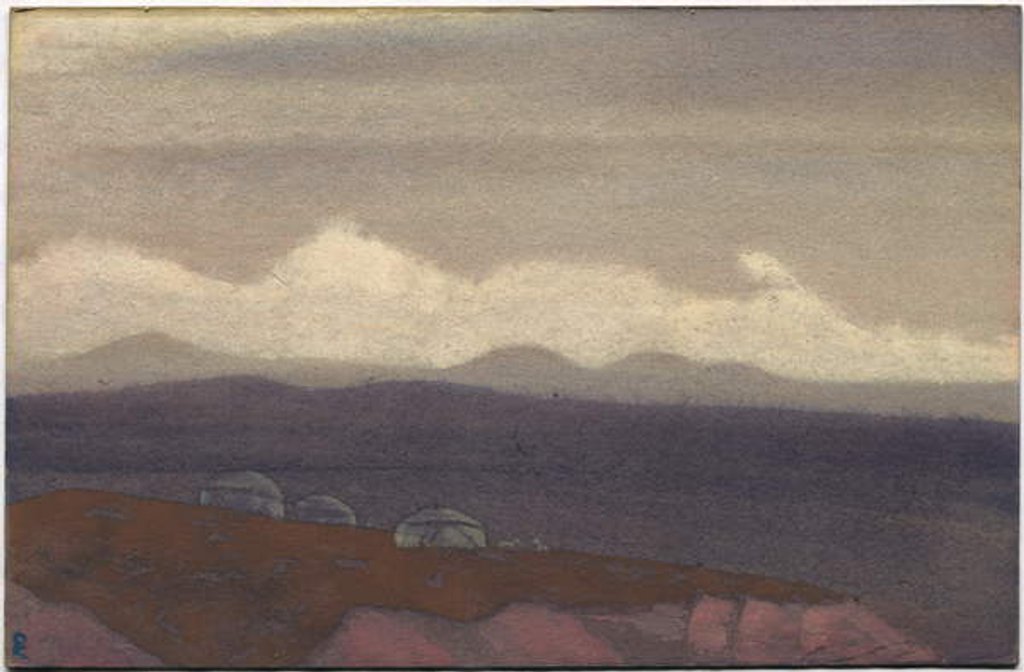 Detail of Mongolia, Sunit, 1936 by Nicholas Roerich