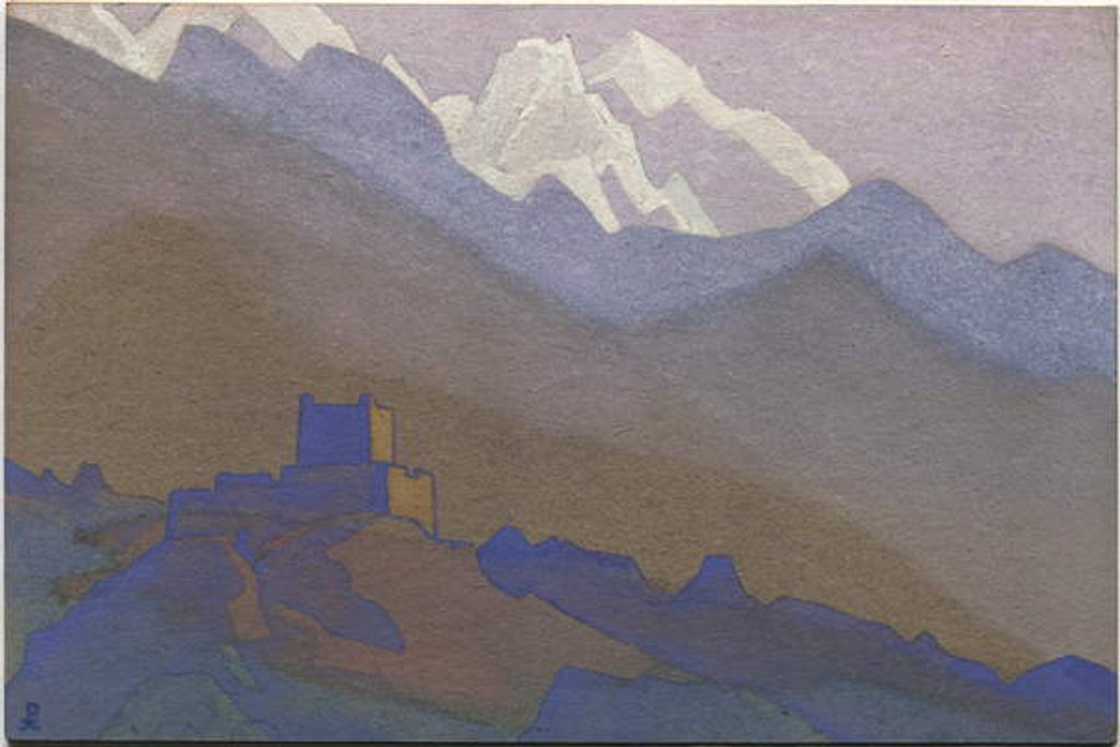 Detail of Tibet, Himalayas, 1936 by Nicholas Roerich