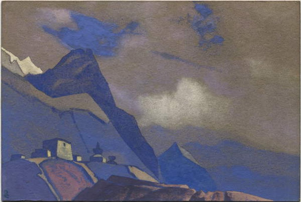 Detail of Tibet, near the Brahmaputra, 1936 by Nicholas Roerich
