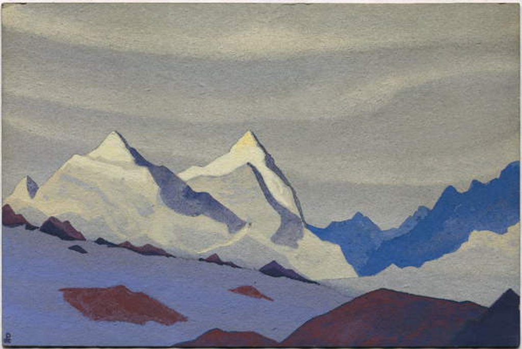 Detail of Western Himalayas, 1936 by Nicholas Roerich