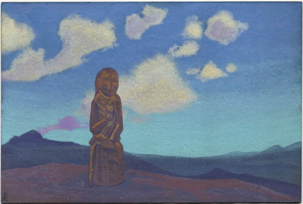 Detail of Guardian of the Chalice, Mongolia, 1937 by Nicholas Roerich