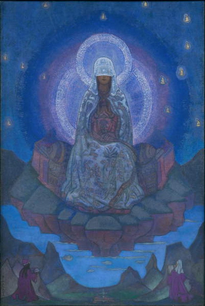 Detail of La Mère du Monde, 1924 by Nicholas Roerich
