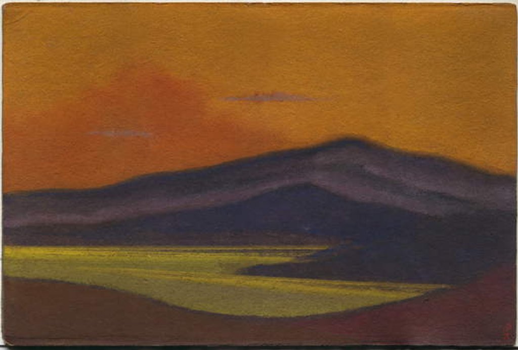 Detail of Tibet, 1943 by Nicholas Roerich