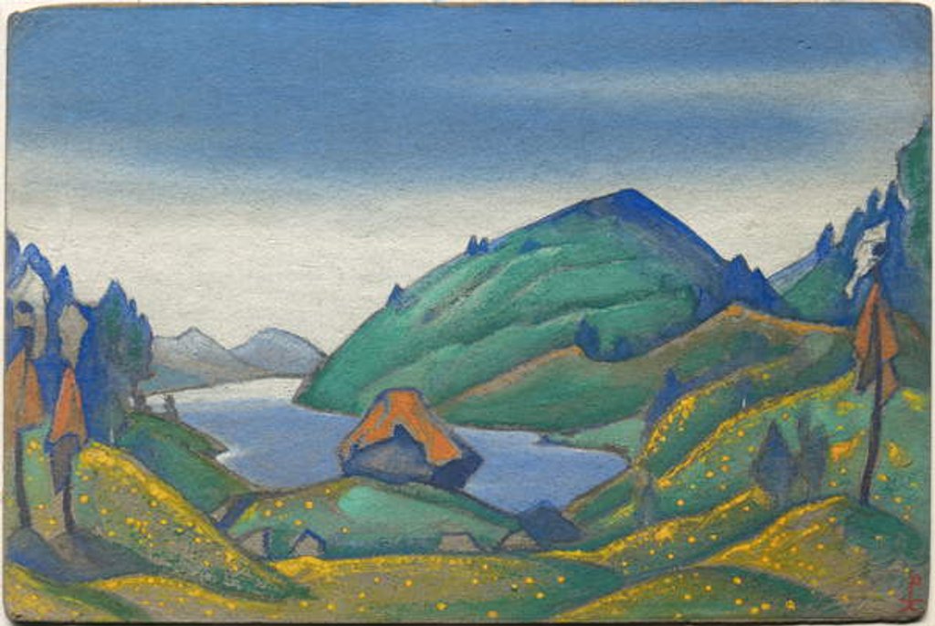 Detail of Décor for Stravinsky's ballet 'Le Sacre du Printemps', 1944 by Nicholas Roerich