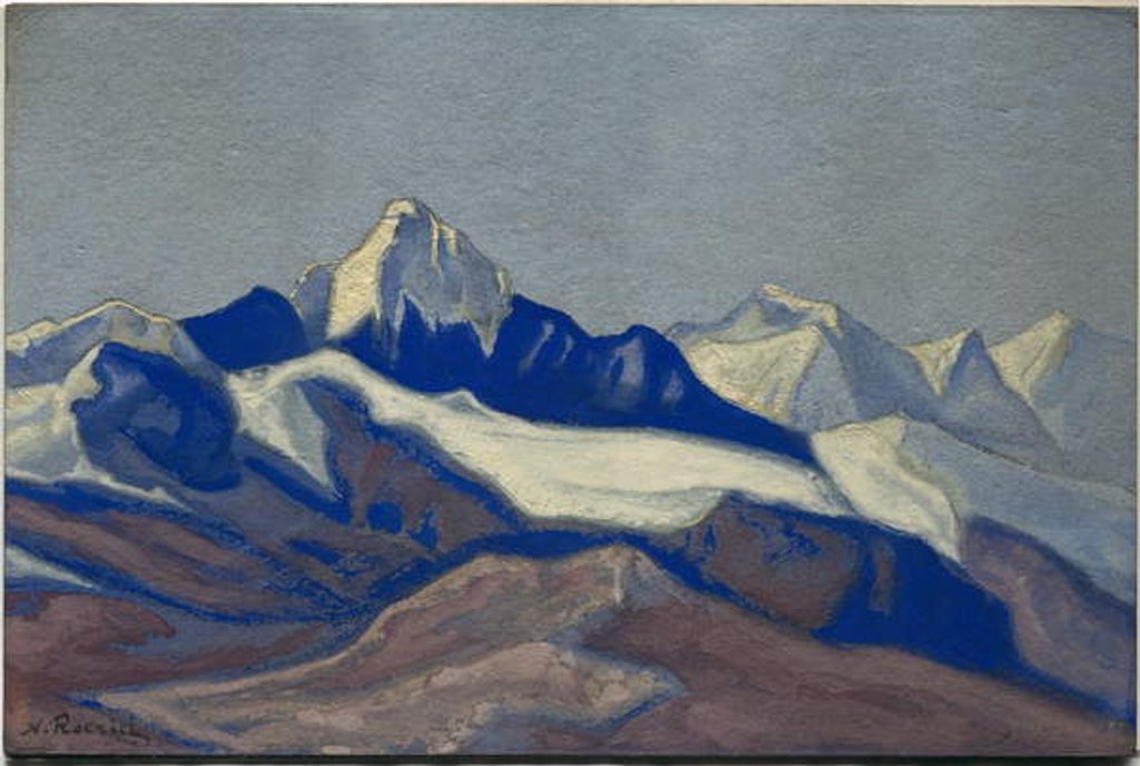 Detail of Himalayas, 1945 by Nicholas Roerich