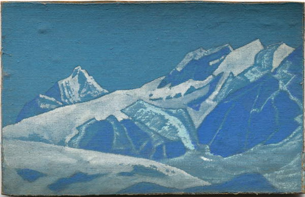 Detail of Mountain study, c.192831 by Nicholas Roerich