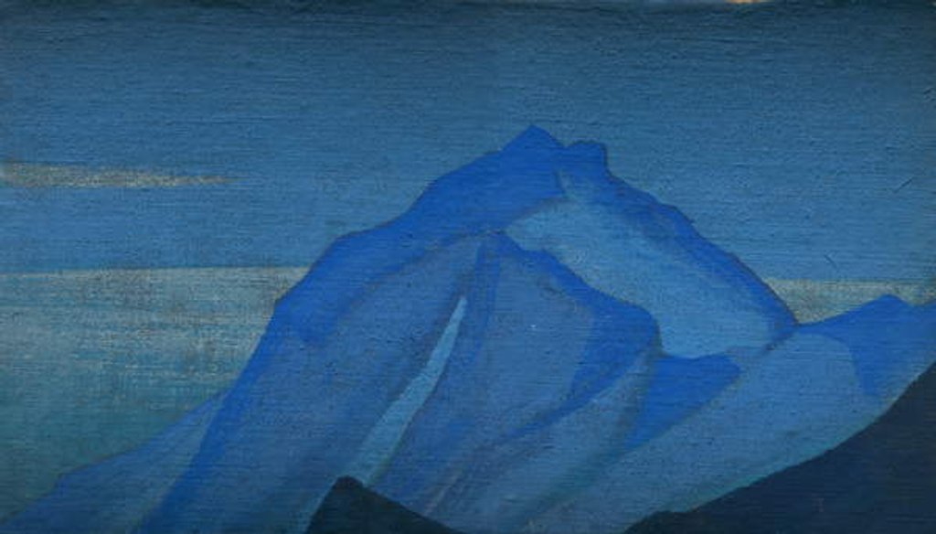 Detail of Mountain study, c.1929 by Nicholas Roerich